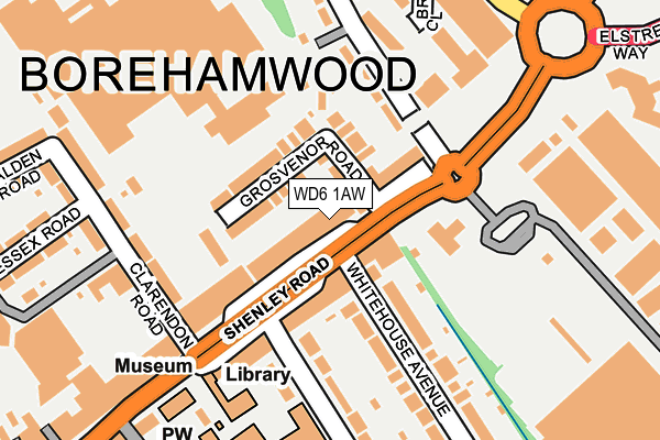 WD6 1AW map - OS OpenMap – Local (Ordnance Survey) WD6 1AW map - OS OpenMap – Local (Ordnance Survey)
