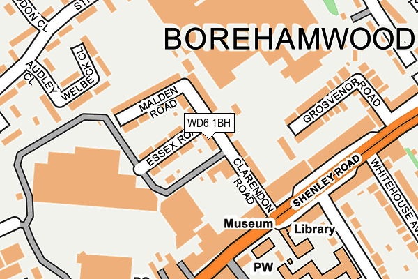 WD6 1BH map - OS OpenMap – Local (Ordnance Survey) WD6 1BH map - OS OpenMap – Local (Ordnance Survey)