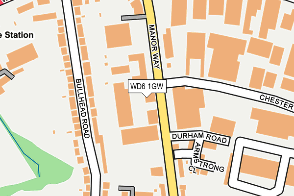 WD6 1GW map - OS OpenMap – Local (Ordnance Survey) WD6 1GW map - OS OpenMap – Local (Ordnance Survey)