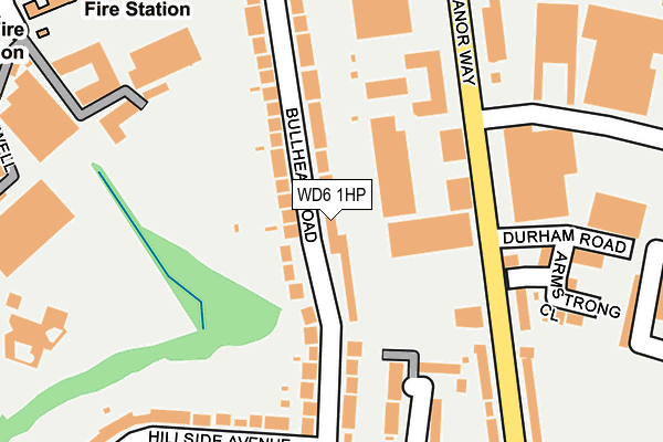 WD6 1HP map - OS OpenMap – Local (Ordnance Survey) WD6 1HP map - OS OpenMap – Local (Ordnance Survey)