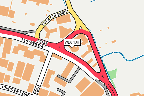 WD6 1JH map - OS OpenMap – Local (Ordnance Survey) WD6 1JH map - OS OpenMap – Local (Ordnance Survey)