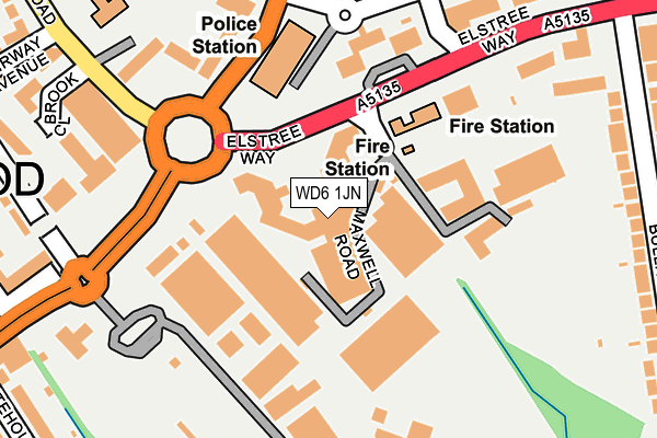 WD6 1JN map - OS OpenMap – Local (Ordnance Survey) WD6 1JN map - OS OpenMap – Local (Ordnance Survey)