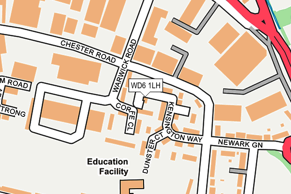 WD6 1LH map - OS OpenMap – Local (Ordnance Survey) WD6 1LH map - OS OpenMap – Local (Ordnance Survey)