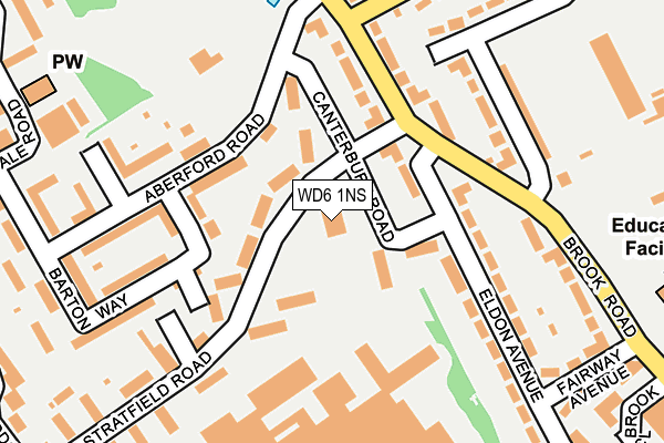 WD6 1NS map - OS OpenMap – Local (Ordnance Survey) WD6 1NS map - OS OpenMap – Local (Ordnance Survey)