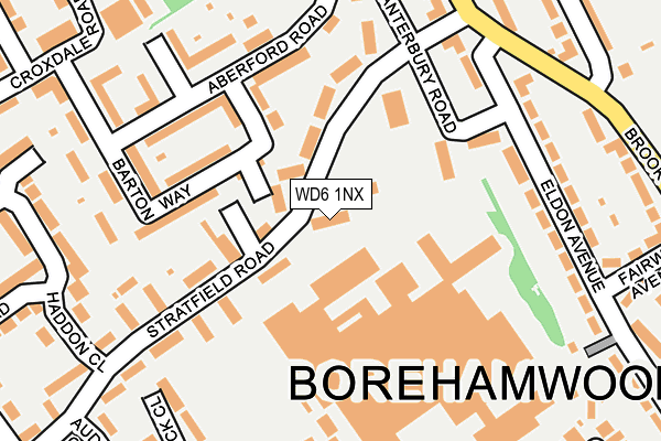 WD6 1NX map - OS OpenMap – Local (Ordnance Survey) WD6 1NX map - OS OpenMap – Local (Ordnance Survey)