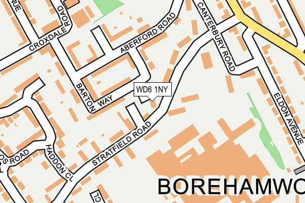 WD6 1NY map - OS OpenMap – Local (Ordnance Survey) WD6 1NY map - OS OpenMap – Local (Ordnance Survey)