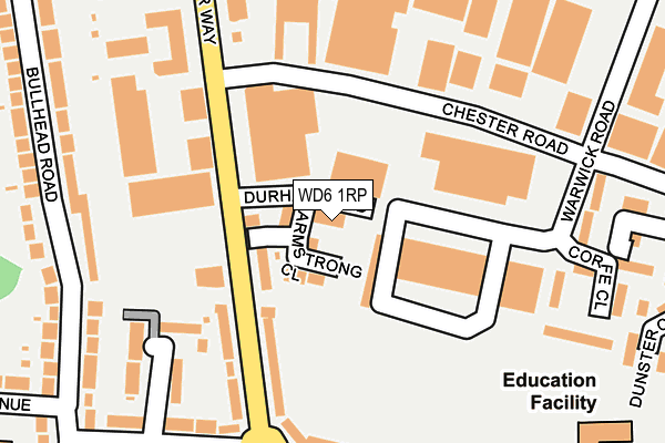 WD6 1RP map - OS OpenMap – Local (Ordnance Survey) WD6 1RP map - OS OpenMap – Local (Ordnance Survey)