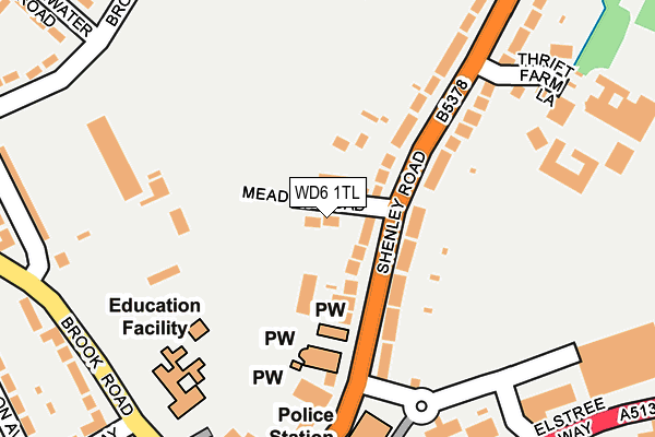 WD6 1TL map - OS OpenMap – Local (Ordnance Survey) WD6 1TL map - OS OpenMap – Local (Ordnance Survey)