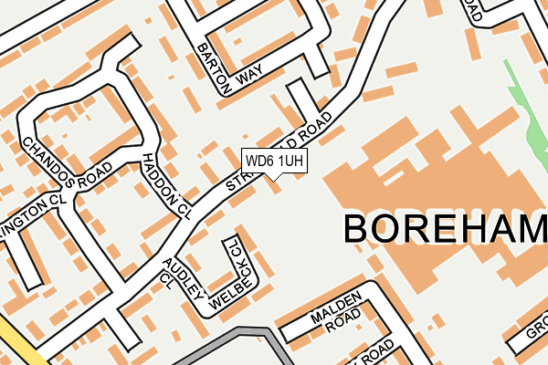 WD6 1UH map - OS OpenMap – Local (Ordnance Survey) WD6 1UH map - OS OpenMap – Local (Ordnance Survey)