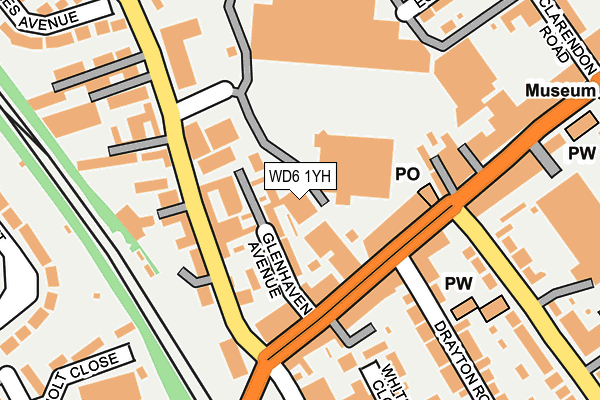 WD6 1YH map - OS OpenMap – Local (Ordnance Survey) WD6 1YH map - OS OpenMap – Local (Ordnance Survey)