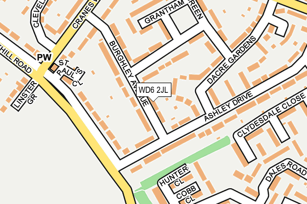 WD6 2JL map - OS OpenMap – Local (Ordnance Survey) WD6 2JL map - OS OpenMap – Local (Ordnance Survey)