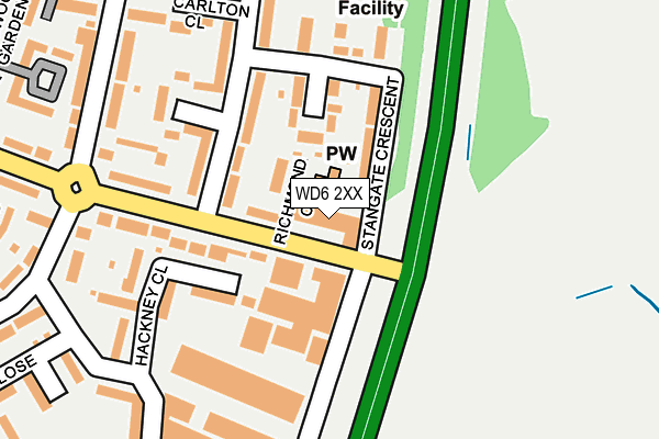 WD6 2XX map - OS OpenMap – Local (Ordnance Survey) WD6 2XX map - OS OpenMap – Local (Ordnance Survey)