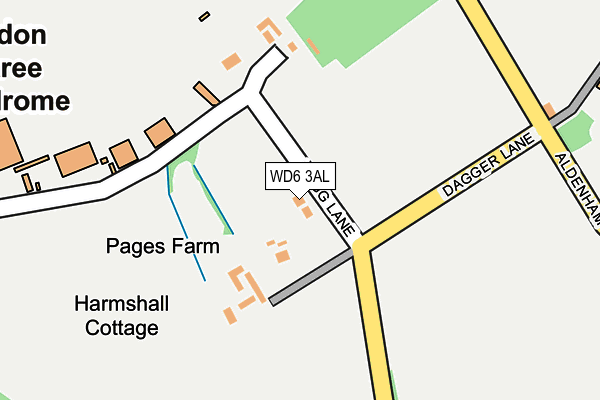 WD6 3AL map - OS OpenMap – Local (Ordnance Survey) WD6 3AL map - OS OpenMap – Local (Ordnance Survey)