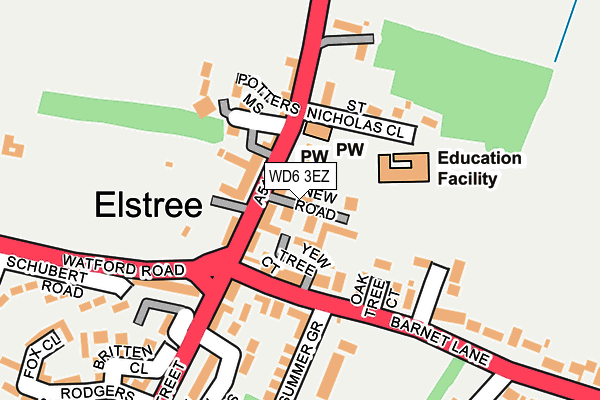 WD6 3EZ map - OS OpenMap – Local (Ordnance Survey) WD6 3EZ map - OS OpenMap – Local (Ordnance Survey)
