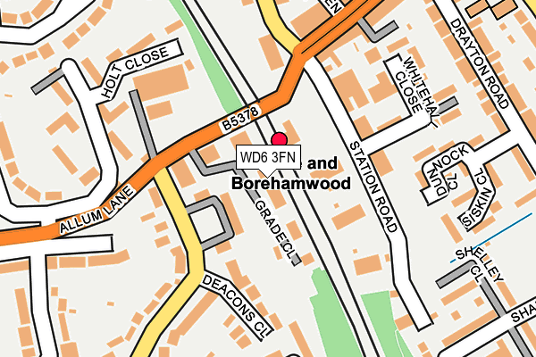 WD6 3FN map - OS OpenMap – Local (Ordnance Survey) WD6 3FN map - OS OpenMap – Local (Ordnance Survey)
