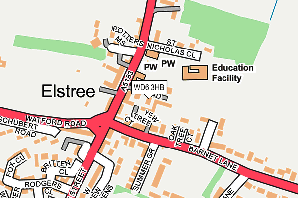 WD6 3HB map - OS OpenMap – Local (Ordnance Survey) WD6 3HB map - OS OpenMap – Local (Ordnance Survey)