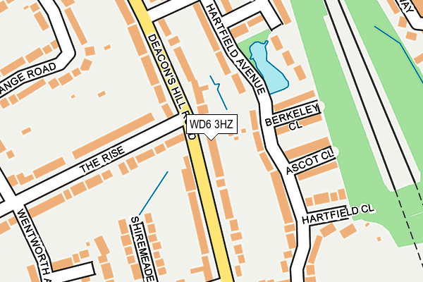 WD6 3HZ map - OS OpenMap – Local (Ordnance Survey) WD6 3HZ map - OS OpenMap – Local (Ordnance Survey)