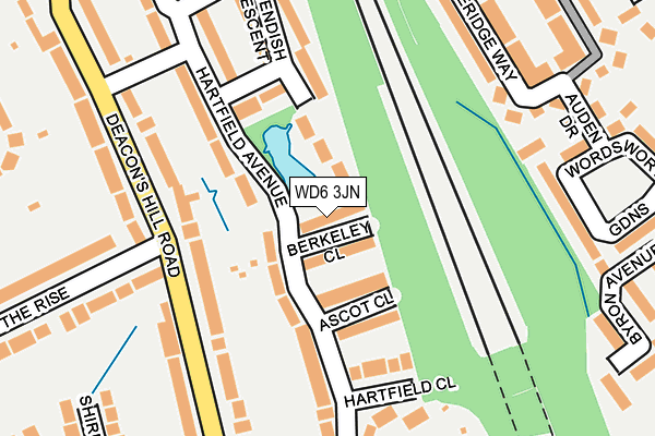 WD6 3JN map - OS OpenMap – Local (Ordnance Survey) WD6 3JN map - OS OpenMap – Local (Ordnance Survey)