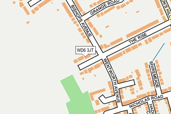 WD6 3JT map - OS OpenMap – Local (Ordnance Survey) WD6 3JT map - OS OpenMap – Local (Ordnance Survey)