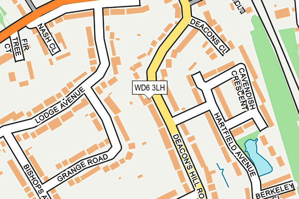 WD6 3LH map - OS OpenMap – Local (Ordnance Survey) WD6 3LH map - OS OpenMap – Local (Ordnance Survey)