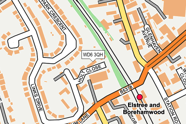 WD6 3QH map - OS OpenMap – Local (Ordnance Survey) WD6 3QH map - OS OpenMap – Local (Ordnance Survey)