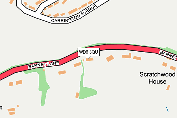 WD6 3QU map - OS OpenMap – Local (Ordnance Survey)