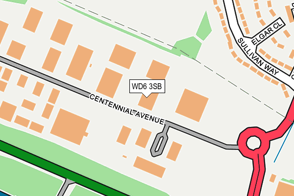 WD6 3SB map - OS OpenMap – Local (Ordnance Survey) WD6 3SB map - OS OpenMap – Local (Ordnance Survey)