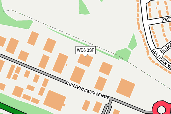 WD6 3SF map - OS OpenMap – Local (Ordnance Survey) WD6 3SF map - OS OpenMap – Local (Ordnance Survey)