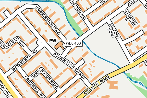 WD6 4BS map - OS OpenMap – Local (Ordnance Survey) WD6 4BS map - OS OpenMap – Local (Ordnance Survey)