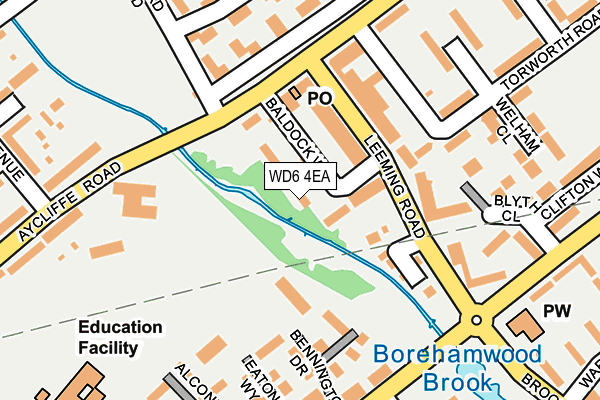 WD6 4EA map - OS OpenMap – Local (Ordnance Survey) WD6 4EA map - OS OpenMap – Local (Ordnance Survey)