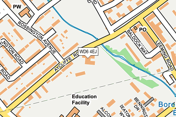WD6 4EJ map - OS OpenMap – Local (Ordnance Survey) WD6 4EJ map - OS OpenMap – Local (Ordnance Survey)