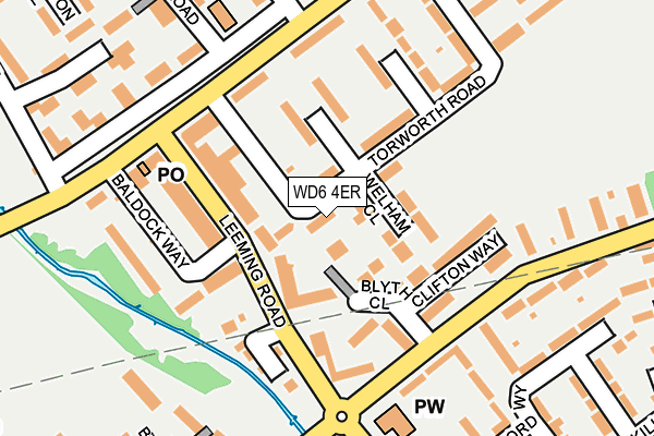 WD6 4ER map - OS OpenMap – Local (Ordnance Survey) WD6 4ER map - OS OpenMap – Local (Ordnance Survey)