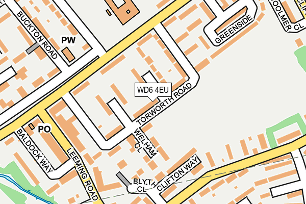 WD6 4EU map - OS OpenMap – Local (Ordnance Survey) WD6 4EU map - OS OpenMap – Local (Ordnance Survey)