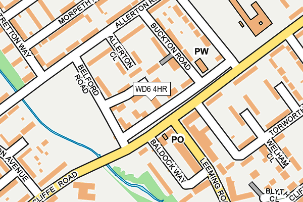 WD6 4HR map - OS OpenMap – Local (Ordnance Survey) WD6 4HR map - OS OpenMap – Local (Ordnance Survey)