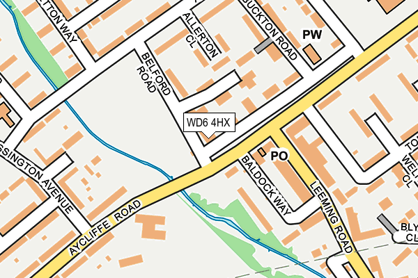 WD6 4HX map - OS OpenMap – Local (Ordnance Survey) WD6 4HX map - OS OpenMap – Local (Ordnance Survey)