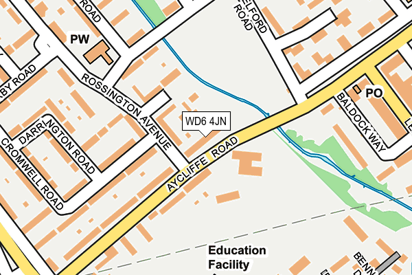 WD6 4JN map - OS OpenMap – Local (Ordnance Survey) WD6 4JN map - OS OpenMap – Local (Ordnance Survey)