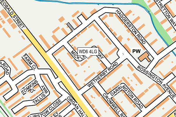 WD6 4LG map - OS OpenMap – Local (Ordnance Survey) WD6 4LG map - OS OpenMap – Local (Ordnance Survey)