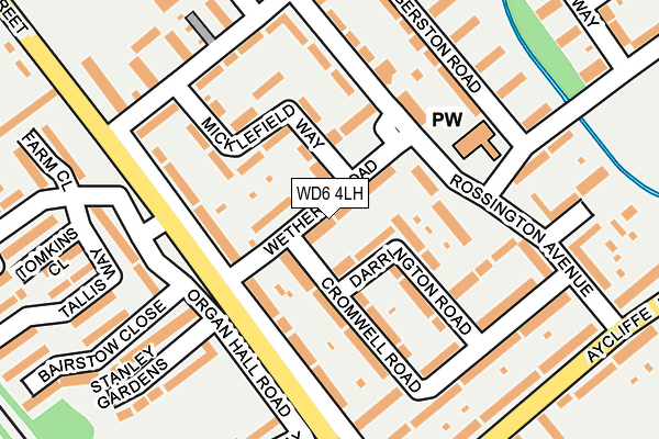 WD6 4LH map - OS OpenMap – Local (Ordnance Survey) WD6 4LH map - OS OpenMap – Local (Ordnance Survey)