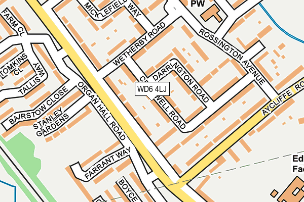 WD6 4LJ map - OS OpenMap – Local (Ordnance Survey) WD6 4LJ map - OS OpenMap – Local (Ordnance Survey)