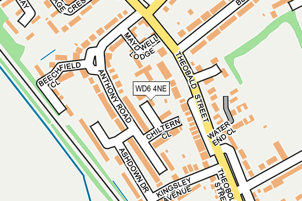 WD6 4NE map - OS OpenMap – Local (Ordnance Survey) WD6 4NE map - OS OpenMap – Local (Ordnance Survey)