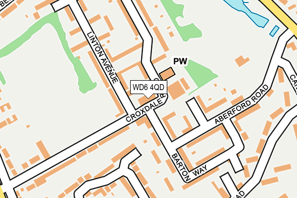 WD6 4QD map - OS OpenMap – Local (Ordnance Survey) WD6 4QD map - OS OpenMap – Local (Ordnance Survey)