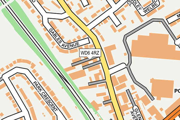WD6 4RZ map - OS OpenMap – Local (Ordnance Survey) WD6 4RZ map - OS OpenMap – Local (Ordnance Survey)