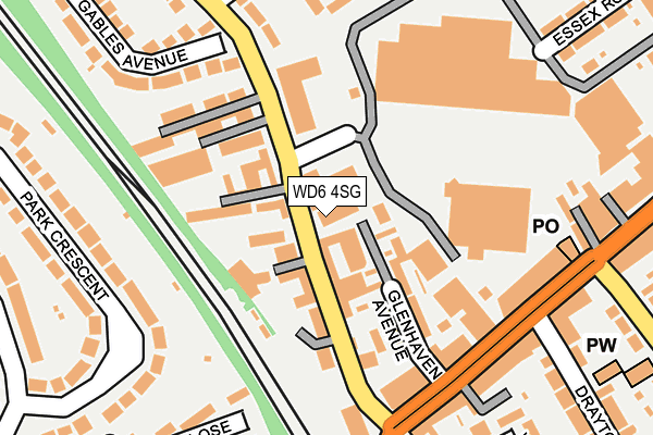 WD6 4SG map - OS OpenMap – Local (Ordnance Survey) WD6 4SG map - OS OpenMap – Local (Ordnance Survey)