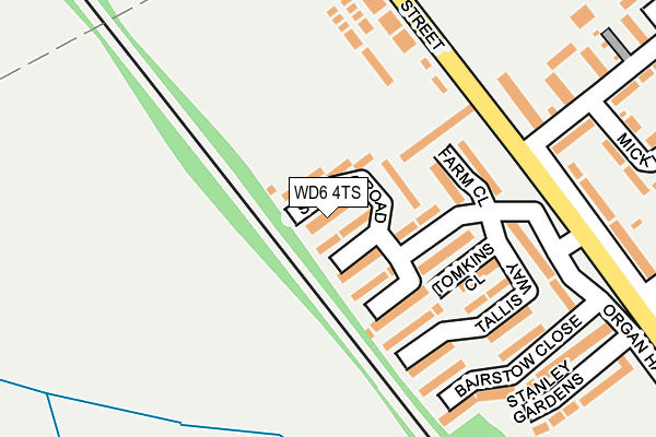 WD6 4TS map - OS OpenMap – Local (Ordnance Survey) WD6 4TS map - OS OpenMap – Local (Ordnance Survey)