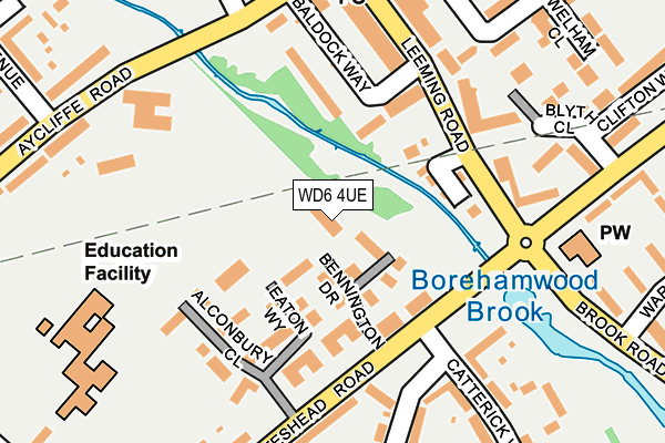 WD6 4UE map - OS OpenMap – Local (Ordnance Survey) WD6 4UE map - OS OpenMap – Local (Ordnance Survey)
