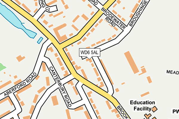 WD6 5AL map - OS OpenMap – Local (Ordnance Survey) WD6 5AL map - OS OpenMap – Local (Ordnance Survey)