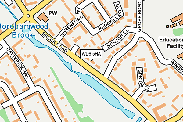 WD6 5HA map - OS OpenMap – Local (Ordnance Survey) WD6 5HA map - OS OpenMap – Local (Ordnance Survey)