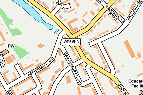 WD6 5HQ map - OS OpenMap – Local (Ordnance Survey) WD6 5HQ map - OS OpenMap – Local (Ordnance Survey)