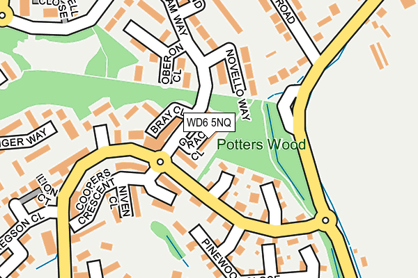 WD6 5NQ map - OS OpenMap – Local (Ordnance Survey) WD6 5NQ map - OS OpenMap – Local (Ordnance Survey)