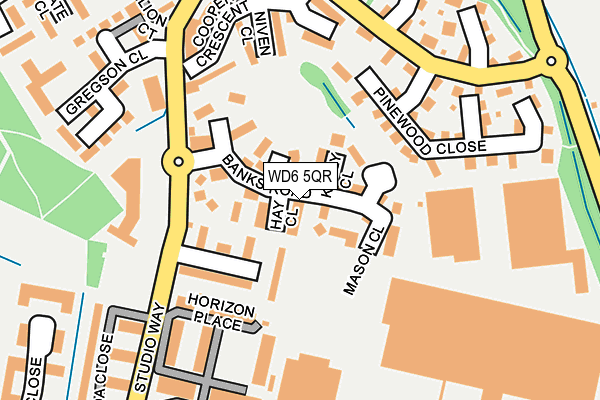 WD6 5QR map - OS OpenMap – Local (Ordnance Survey) WD6 5QR map - OS OpenMap – Local (Ordnance Survey)